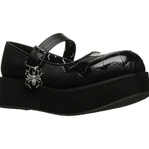 Noir 6 cm DemoniaCult SPRITE-05 chaussures plateforme gothique