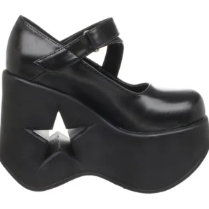 Noir 13 cm DYNAMITE-03 chaussures lolita gothique talons compensées