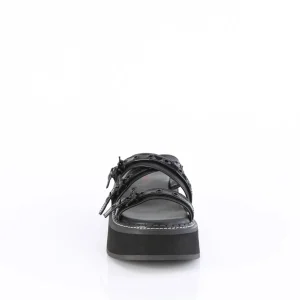 Noir 5 cm EMILY-07 mules plateforme femme emo gothic