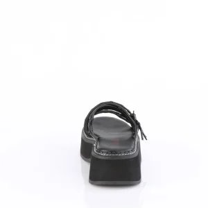 Noir 5 cm EMILY-07 mules plateforme femme emo gothic