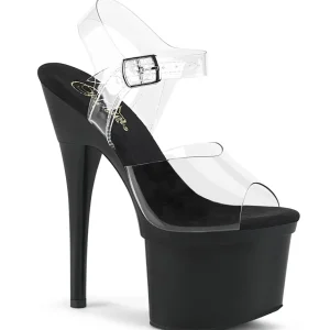 Noir 18 cm ESTEEM-708 plateforme sandales talons hauts de pole dance