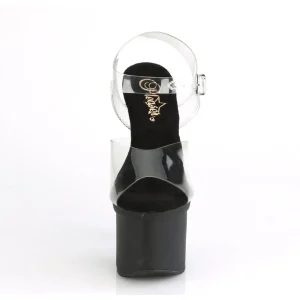 Noir 18 cm ESTEEM-708 plateforme sandales talons hauts de pole dance