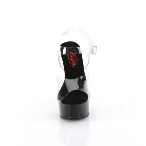 Noir 15 cm EXCITE-608 chaussure à talons de pole dance
