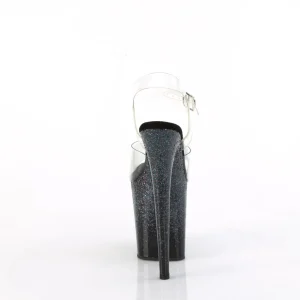 Noir 20 cm FLAMINGO chaussures plateforme et talons glitter