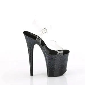 Noir 20 cm FLAMINGO chaussures plateforme et talons glitter