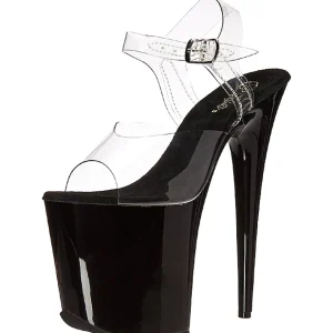 Noir 20 cm FLAMINGO-808 Plateforme Haut Talon