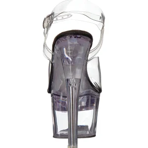 Noir 18 cm FLASHDANCE-708 sandales LED ampoule pour stripteaseuse