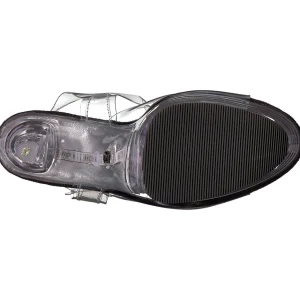 Noir 18 cm FLASHDANCE-708 sandales LED ampoule pour stripteaseuse