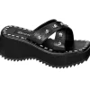 Noir 6,5 cm FLIP-05 Plateforme Tongs Gothique Femmes