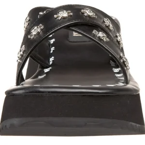 Noir 6,5 cm FLIP-05 Plateforme Tongs Gothique Femmes