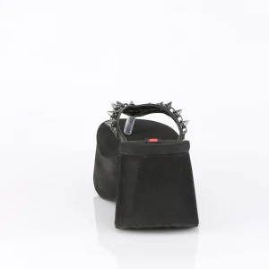 Noir 9 cm FUNN-35 mules plateforme femme emo gothic
