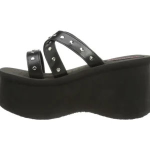 Noir 9 cm FUNN-19 Plateforme Tongs Gothique Femmes