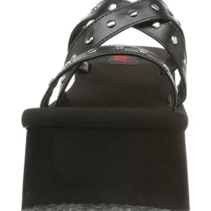 Noir 9 cm FUNN-19 Plateforme Tongs Gothique Femmes