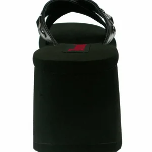 Noir 9 cm FUNN-29 Plateforme Tongs Gothique Femmes