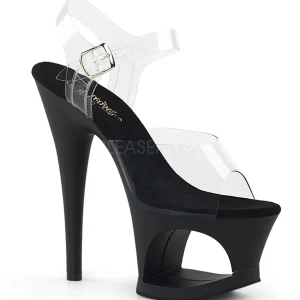 Noir 18 cm MOON-708 Plateforme Haut Talon