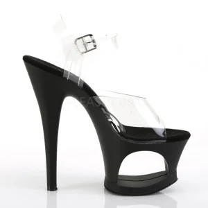 Noir 18 cm MOON-708 Plateforme Haut Talon