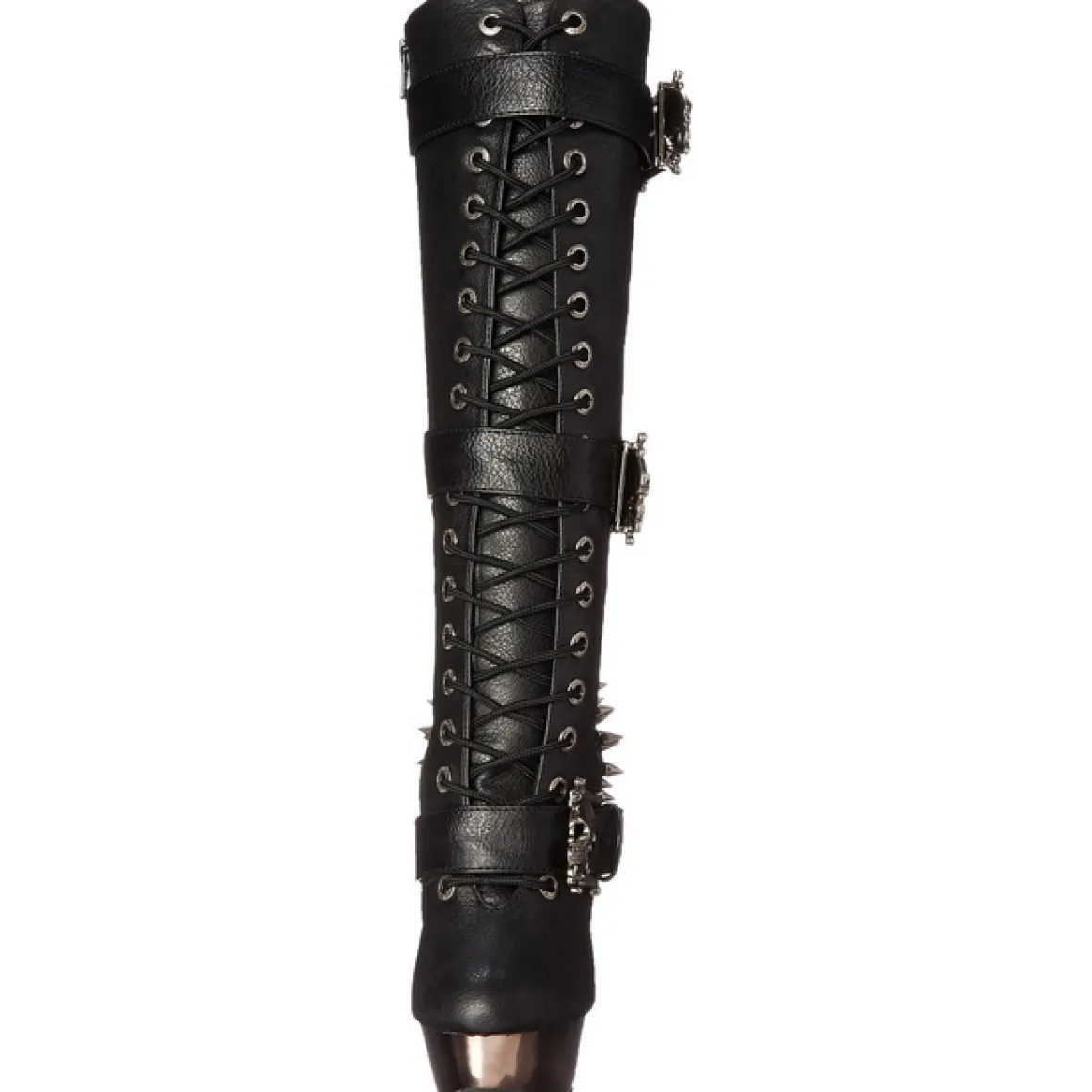 noir__cm_muerto_chrome_pl_4.webp Noir 14 cm MUERTO-2028 Chrome Plateforme Bottes Femmes