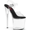 Noir 20 cm NNAUGHTY-2 chaussures plateforme et talons