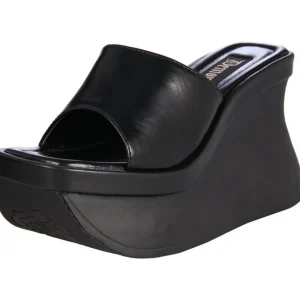 Noir 11,5 cm PACE-01 Plateforme Tongs Gothique Femmes