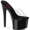 Noir 20 cm PASSION-701 mules talons hauts de pole dance