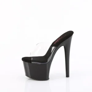 Noir 20 cm PASSION-701 mules talons hauts de pole dance
