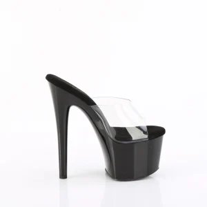 Noir 20 cm PASSION-701 mules talons hauts de pole dance