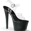 Noir 18 cm Pleaser SKY-308MG chaussures à talons etincelle