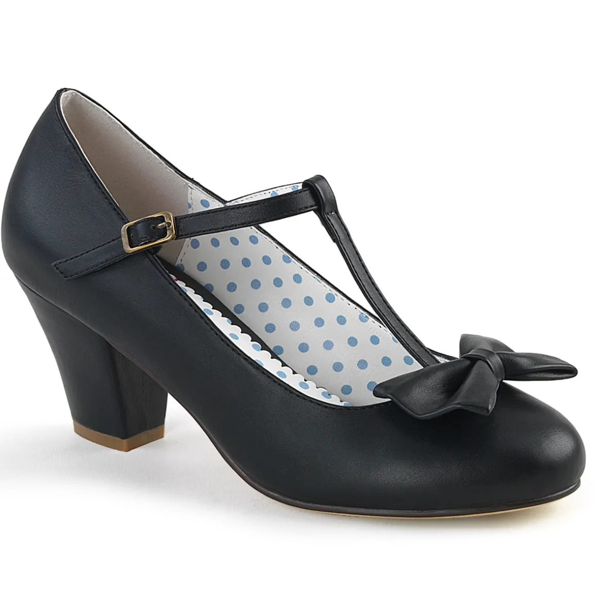 Noir 6,5 cm retro vintage WIGGLE-50 Pinup escarpins femmes à talons épais
