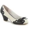 Noir 6,5 cm retro vintage WIGGLE-17 Pinup escarpins femmes à talons épais