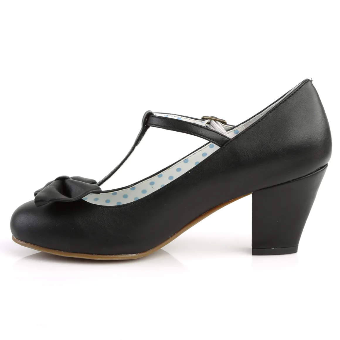Noir 6,5 cm retro vintage WIGGLE-50 Pinup escarpins femmes à talons épais