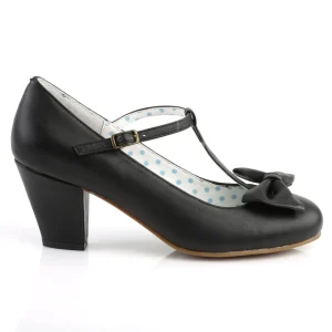Noir 6,5 cm retro vintage WIGGLE-50 Pinup escarpins femmes à talons épais