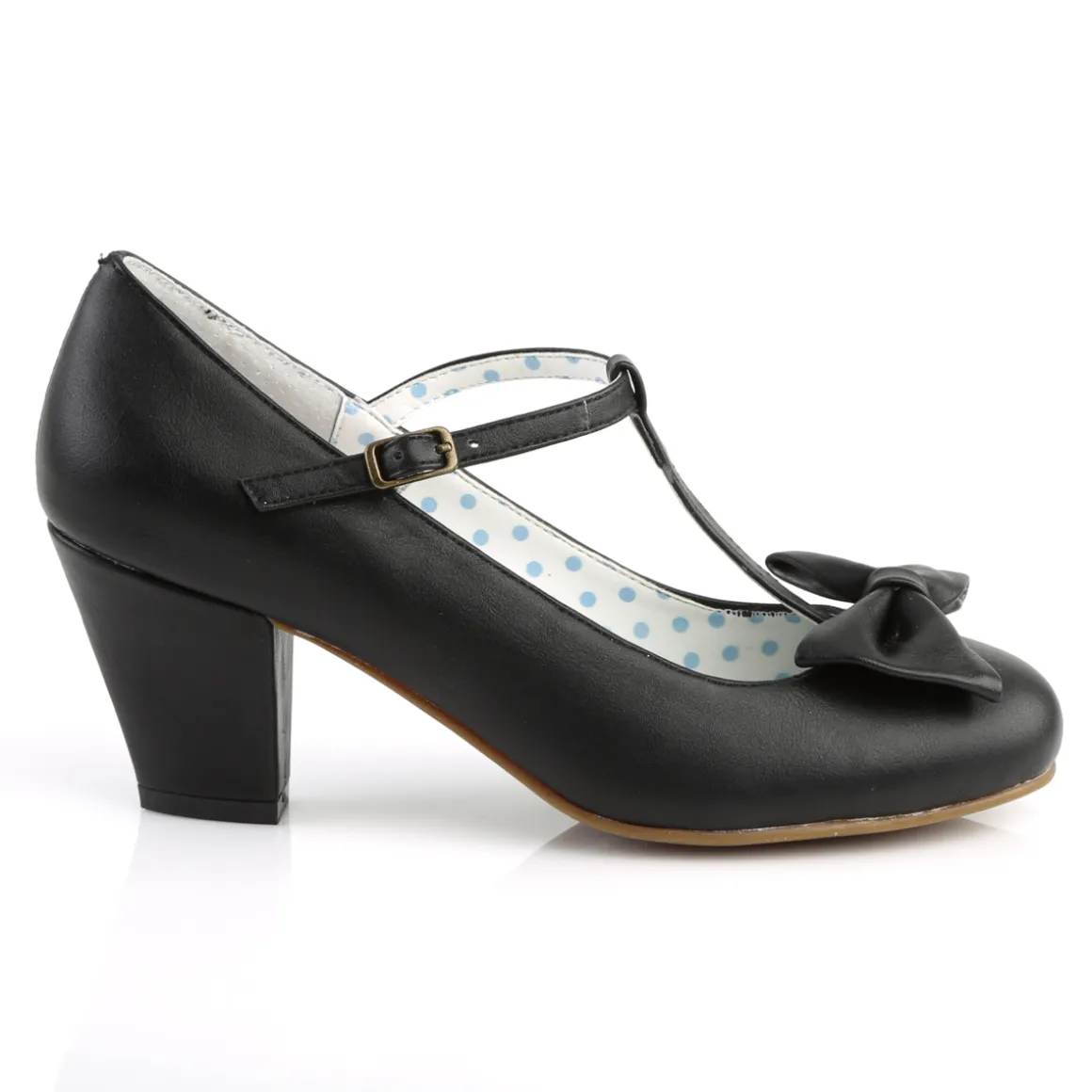 Noir 6,5 cm retro vintage WIGGLE-50 Pinup escarpins femmes à talons épais