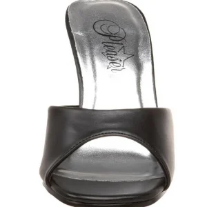 Noir 8,5 cm ROMANCE-301-2 Chaussures Mules pour Hommes