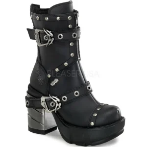 Noir 9 cm SINISTER-201 bottines lolita gothique semelles épaisses