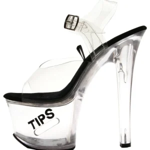 Noir 18 cm TIPJAR-708-5 sandales plateforme pour stripteaseuse