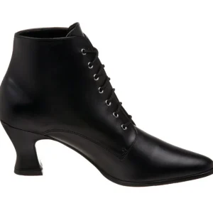 Noir 7 cm VICTORIAN-35 Bottines à Lacets Talons Hauts Femmes