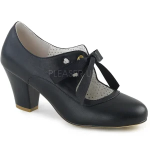 Noir 6,5 cm WIGGLE-32 retro vintage escarpins maryjane à talons épais