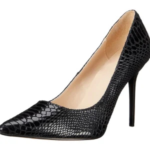 Noir Cuir 10 cm CLASSIQUE-20SP Escarpins Talon Aiguille Femmes