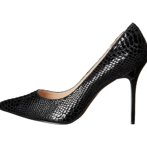 Noir Cuir 10 cm CLASSIQUE-20SP Escarpins Talon Aiguille Femmes