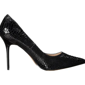 Noir Cuir 10 cm CLASSIQUE-20SP Escarpins Talon Aiguille Femmes