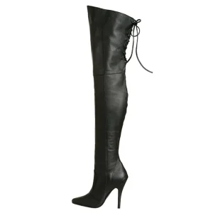 Noir Cuir 13 cm LEGEND-8899 bottes cuissardes hommes