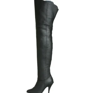 Noir Cuir 10,5 cm LEGEND-8868 bottes overknee femme