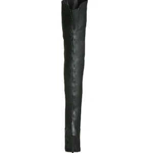 Noir Cuir 10,5 cm LEGEND-8868 bottes overknee femme
