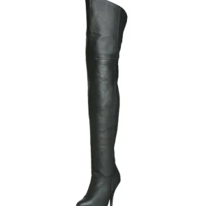 Noir Cuir 10,5 cm LEGEND-8868 bottes overknee femme
