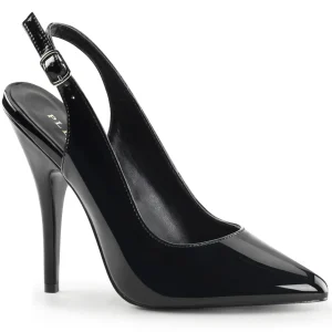 Noir escarpins verni 13 cm SEDUCE-317 slingback escarpins à bout pointu