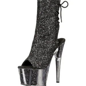 Noir etincelle 18 cm ADORE-1018G bottines a plateforme femmes