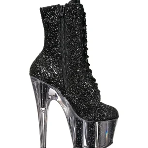 Noir etincelle 18 cm ADORE-1020G bottines a plateforme femmes