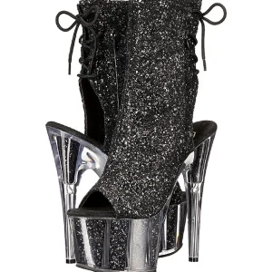 Noir etincelle 18 cm ADORE-1018G bottines a plateforme femmes