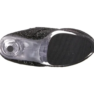 Noir etincelle 18 cm ADORE-1020G bottines a plateforme femmes