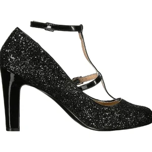 Noir Etincelle 10 cm QUEEN-01 grande taille escarpins femmes